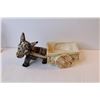 Image 2 : Vintage Ceramic Items - Donkey w/Cart - Vase - Gravy Boat w/Platter