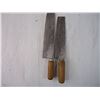 Image 2 : (2) Vintage Decorative Cleaver Knives