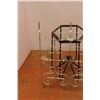 Image 2 : *Heavy Metal Stand with Decorative Screen Door Piece - 24"