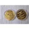 Image 2 : (2) Crypto Currency Coins