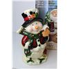Image 3 : Set of 2 LED Porcelain Christmas Figures (Works)