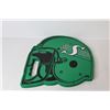Image 6 : (3) Saskatchewan Roughriders Items -- Hats and Seat Cushion
