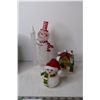 Image 3 : (6) Christmas Decor Items (2- Tim Horton's Collectible Ornaments)