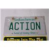 Image 2 : (2) License Plates - Saskatchewan and Novelty