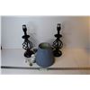 Image 1 : (2) Table Lamps w/Shades (working)