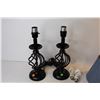 Image 3 : (2) Table Lamps w/Shades (working)
