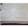 Image 1 : (4) Large Glass serving Plates - Shaped Like Fish