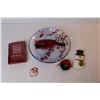 Image 3 : Christmas Decorations - Plier Light Set - Glass Red Bird Plate