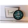 Image 1 : Saskatchewan Rough Riders Clock - Framed Picture of Loon & Babies