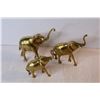 Image 3 : (3) Brass Elephants