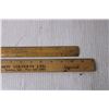 Image 2 : (2) Vintage Wooden Rulers