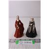 Image 1 : (2) Franklin Porcelain Belles of the Masquerade Figurines - Sharon, Marlene