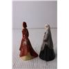 Image 2 : (2) Franklin Porcelain Belles of the Masquerade Figurines - Sharon, Marlene