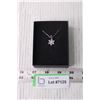 Image 1 : Sterling Silver Women's Snowflake Necklace