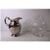 Image 4 : Glass and Silver Plated Pitchers