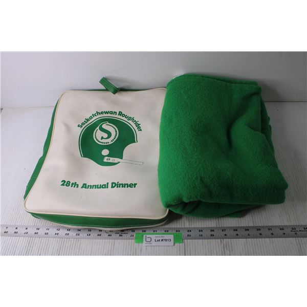 Saskatchewan Roughriders Blanket and Bag