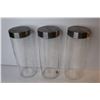 Image 3 : (5) Glass Kitchen Cannisters/Containers