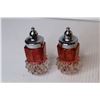 Image 2 : Cut Glass Salt & Pepper Shakers (6) Plates