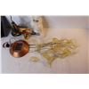 Image 3 : Letter Holder - Solar Plastic Bird Chimes (broken wing) - Plastic Salade Fork & Spoon - Brass Music 