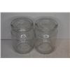 Image 4 : Glass Bowl w/Lid - salt & Pepper Jars - (3) Glass Container