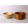 Image 2 : (2) Wooden Bowls