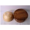 Image 4 : (2) Wooden Bowls