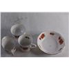Image 2 : Queens Fine Bone China Tiger Lilly Bowl + Creamer + Cup + Dish