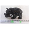 Image 1 : Wooden Bear with Fish Statue 8x5'