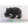 Image 1 : Wooden Bear with Fish Statue 8x5'