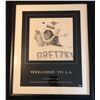 Image 1 : WAYNE GRETZKY SIGNED AND CUSTOM FRAMED WELCOME TO L.A PRINT (UPPER DECK COA)