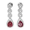 Image 1 : Natural Red Ruby  Earrings