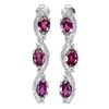 Image 2 : Natural  Rhodolite Garnet Earrings