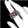 Image 1 : Natural  Garnet Kyanite Tanzanite Ring