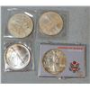 Image 1 : (4) Silver Eagle coins: 1987, 2-1997, 1-1995