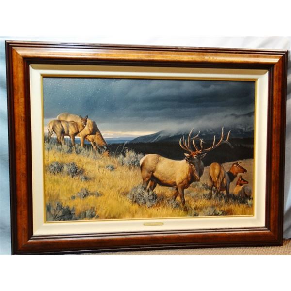 Glazier, Nancy, canvas transfer print, Farewell To Fall,  20" x 30" , #172/295, framed