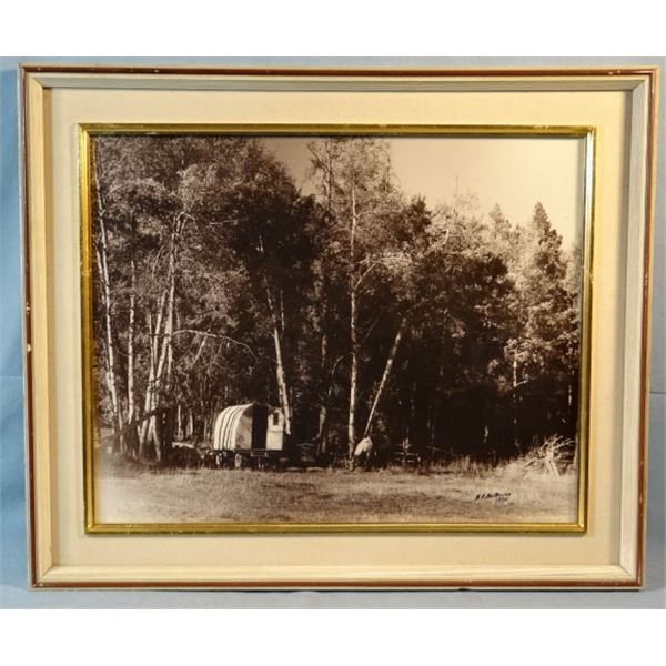 McMillan, M.A. photo, Sheep Camp, 1975, 19 ½" x 15 ½", framed