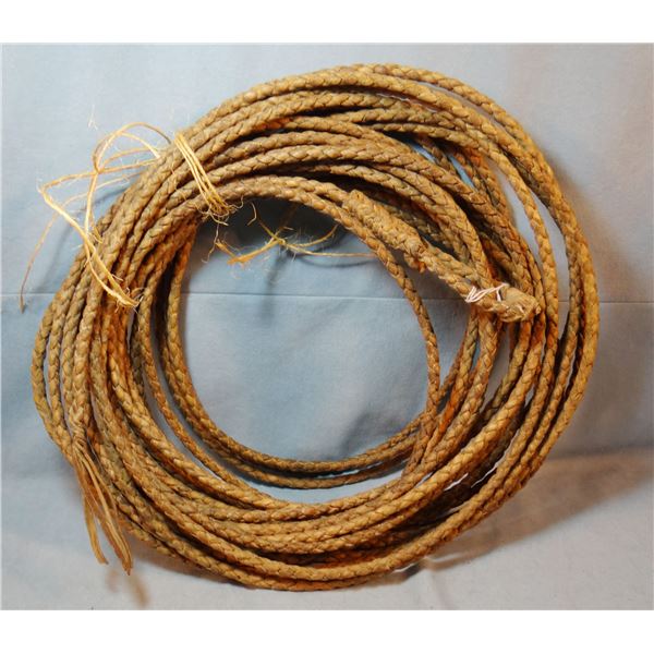 Rawhide riata, 65 +/- ft, great condition