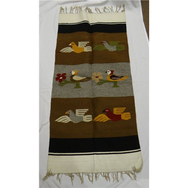 Navajo style weaving, 28" x 56"