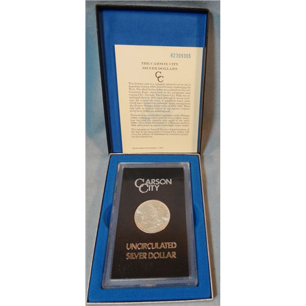 1882 CC Morgan dollar, uncirc., in GSA case