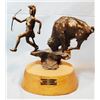 Image 1 : Wattenhofer, Ray bronze, Buffalo Chase, 1984, 9" x 10" x 6", #17/50