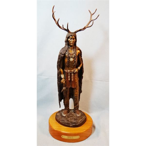 Davies, Steve/Inspired by Remginton bronze, Medicine Elk, 1997, 8" x 20