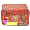 Image 1 : ANTIQUE UNION LEADER TOBACCO TIN