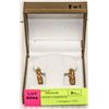Image 1 : 10K GOLD HOOP EARRINGS WEIGHT 2.1GM