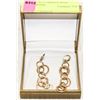 Image 1 : 14K GOLD EARRINGS WITH DIAMONDS