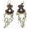 Image 1 : 1950S TORTOISE SHELL EARRINGS