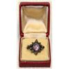 Image 1 : 925 SILVER RING WITH PURPLE STONE