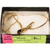 Image 1 : GOLD TONE W RED STONE NECKLACE