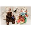 Image 1 : LOT 5 ASSORTED VINTAGE BEANIE BABIES W TAGS
