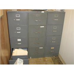 Three File Cabinets