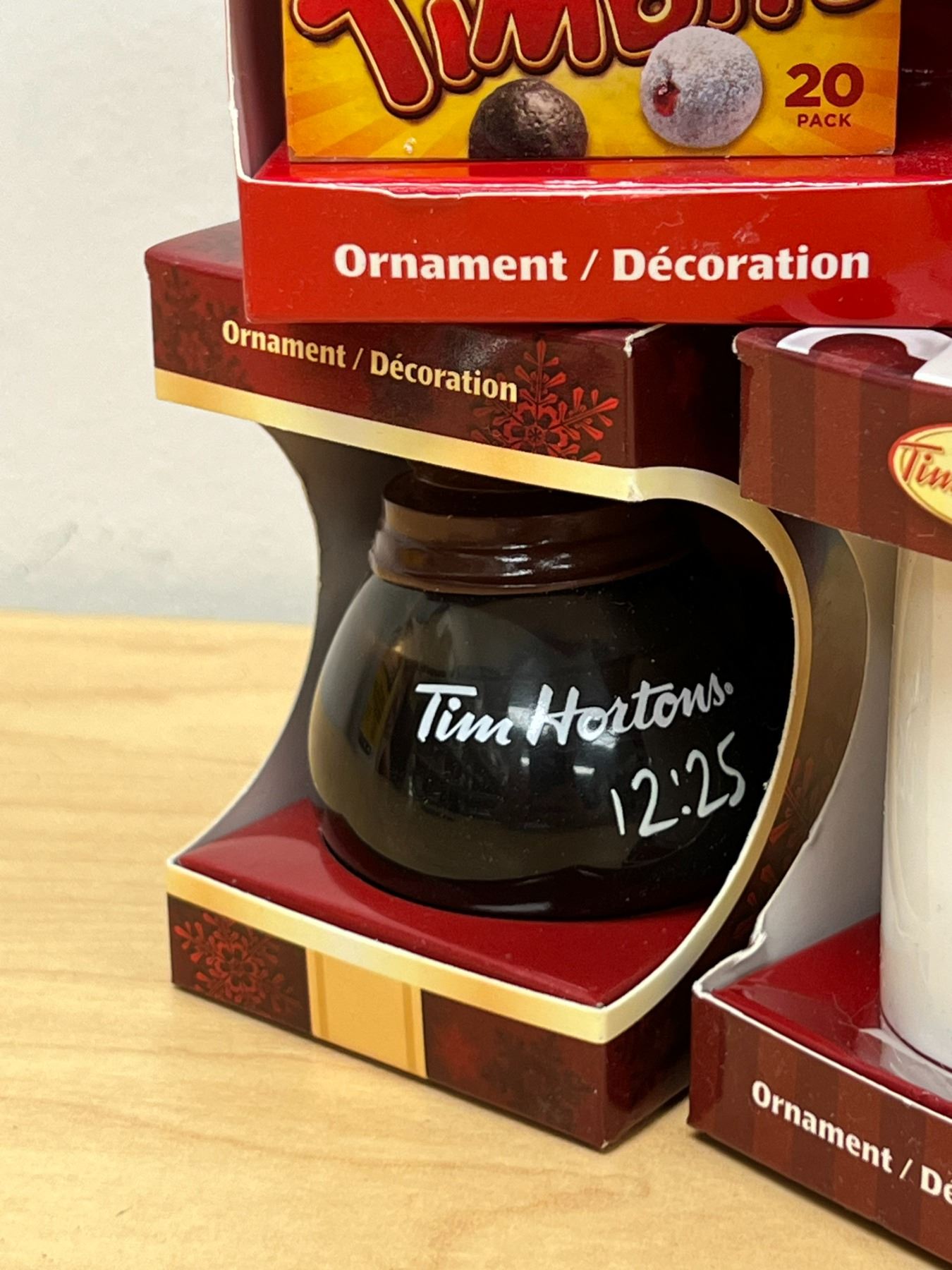 9 Tim Hortons Collectible Christmas Ornaments - Coffee Pot / Mug ...